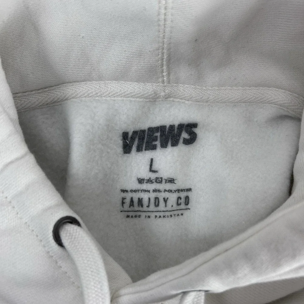 Views Podcast‎ Hoodie Mens Large Pullover Welcome Back Embroidered Sweatshirt